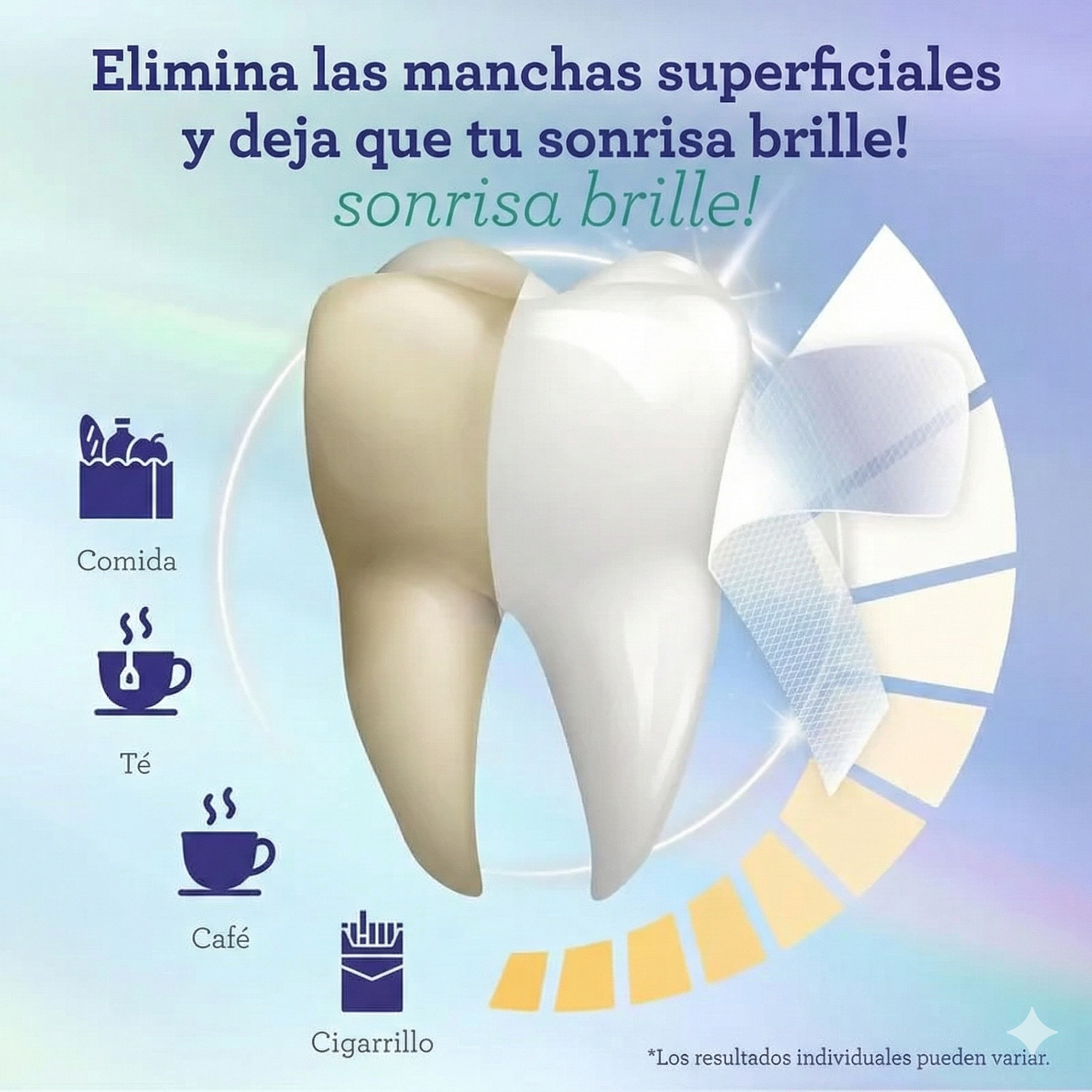 Tiras blanqueadoras para dientes BienVitta